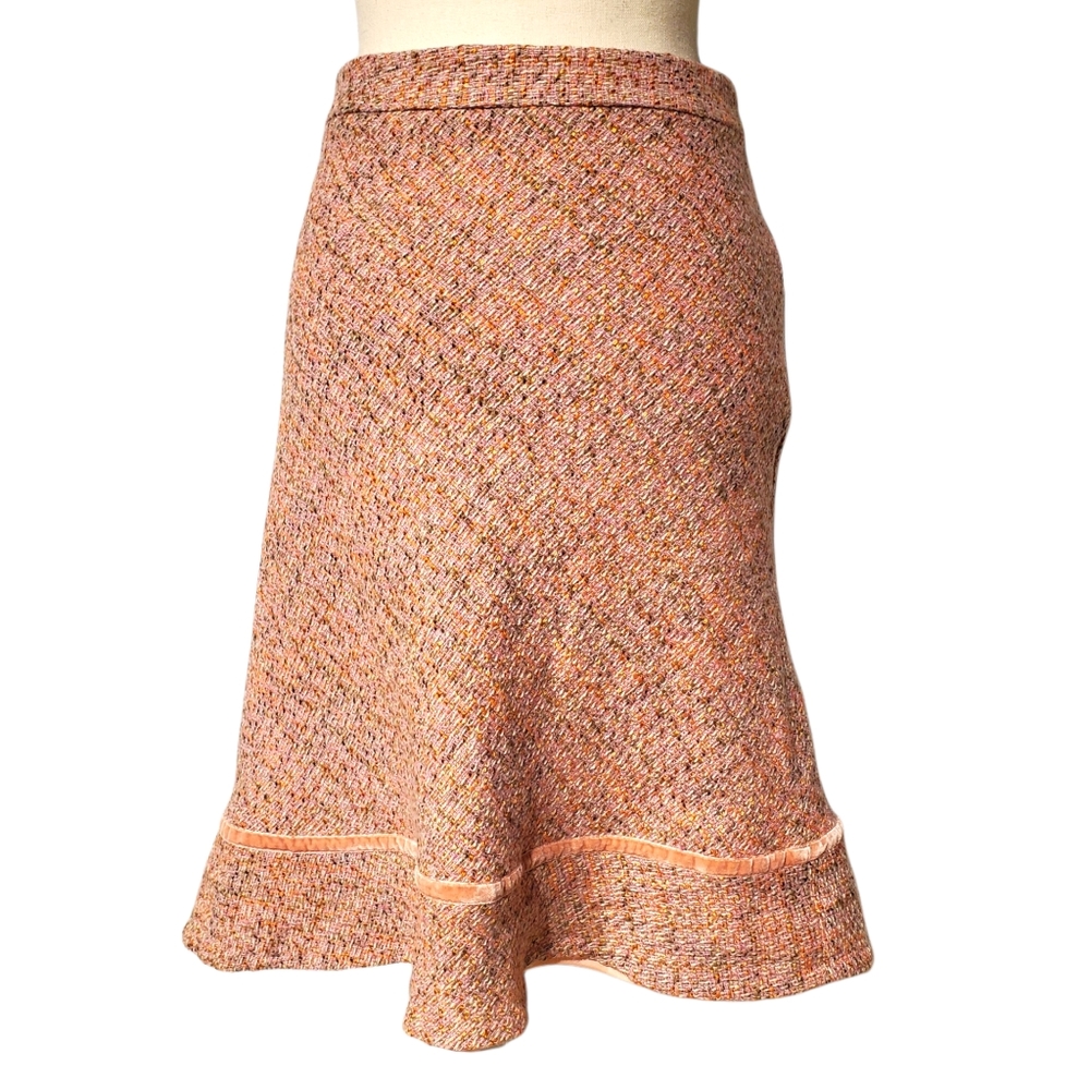 Gap lined wool skirt size 8 pink/brown